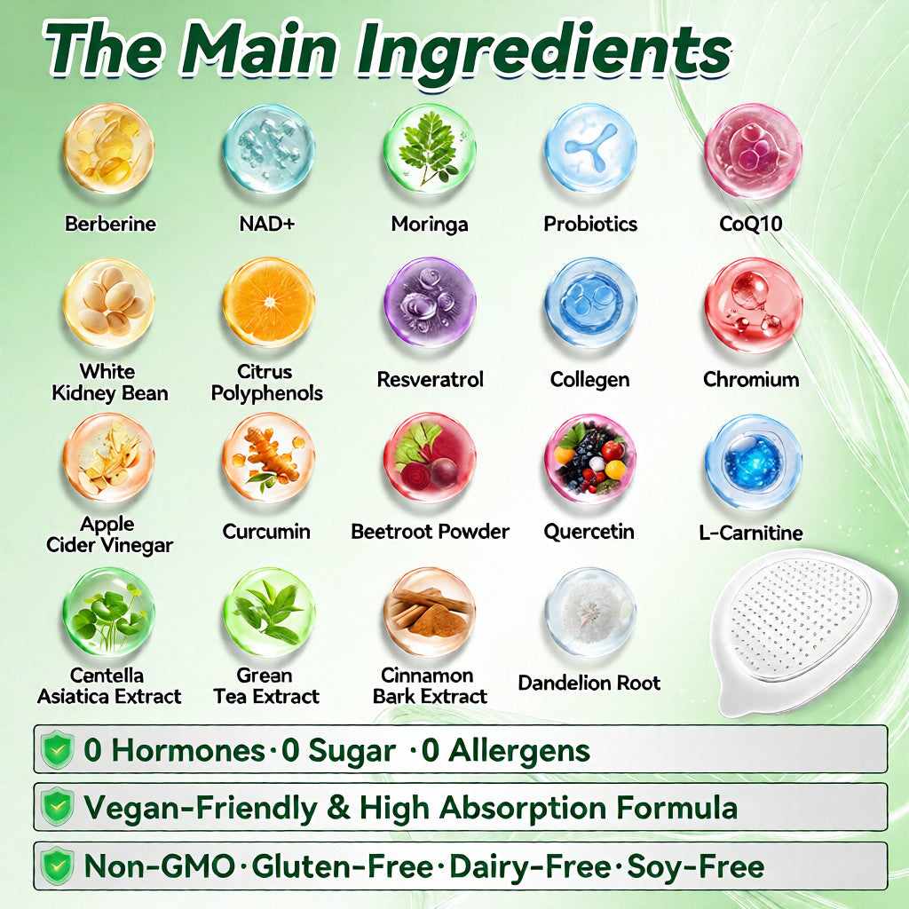 ✅Official Store | 🏆 Solaroza® Moringa & Berberine 15-IN-1 Advanced Nano Microneedle Patch (Once Daily, visible changes in 7 days) ✅ Obesity, Diabetes, Sleep Apnea, And Joint Issues