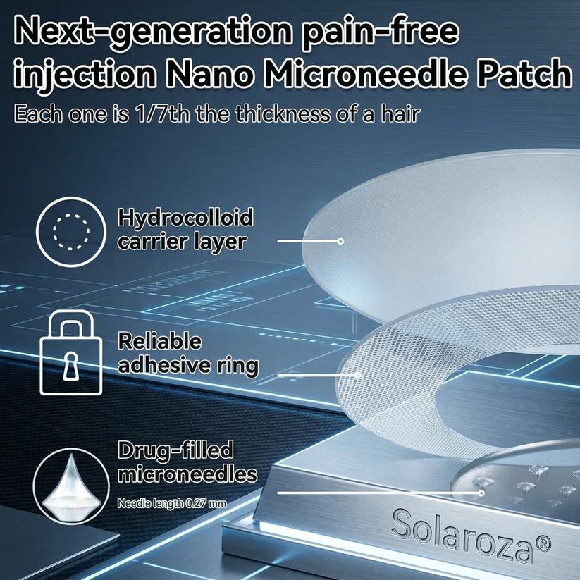 ✅Official Store | 🏆 Solaroza® Moringa & Berberine 15-IN-1 Advanced Nano Microneedle Patch (Once Daily, visible changes in 7 days) ✅ Obesity, Diabetes, Sleep Apnea, And Joint Issues