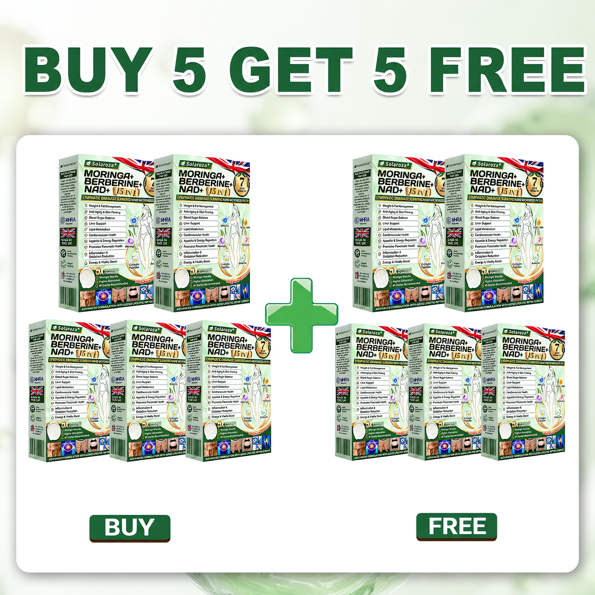 ✅Official Store | 🏆 Solaroza® Moringa & Berberine 15-IN-1 Advanced Nano Microneedle Patch (Once Daily, visible changes in 7 days) ✅ Obesity, Diabetes, Sleep Apnea, And Joint Issues