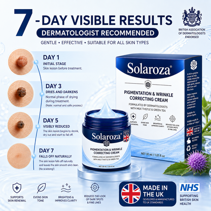 💧𝐒𝐨𝐥𝐚𝐫𝐨𝐳𝐚® 7-Day Skin Tag & Pigmentation Removal Cream (Painless Formula – Scar-Free) 🇬🇧