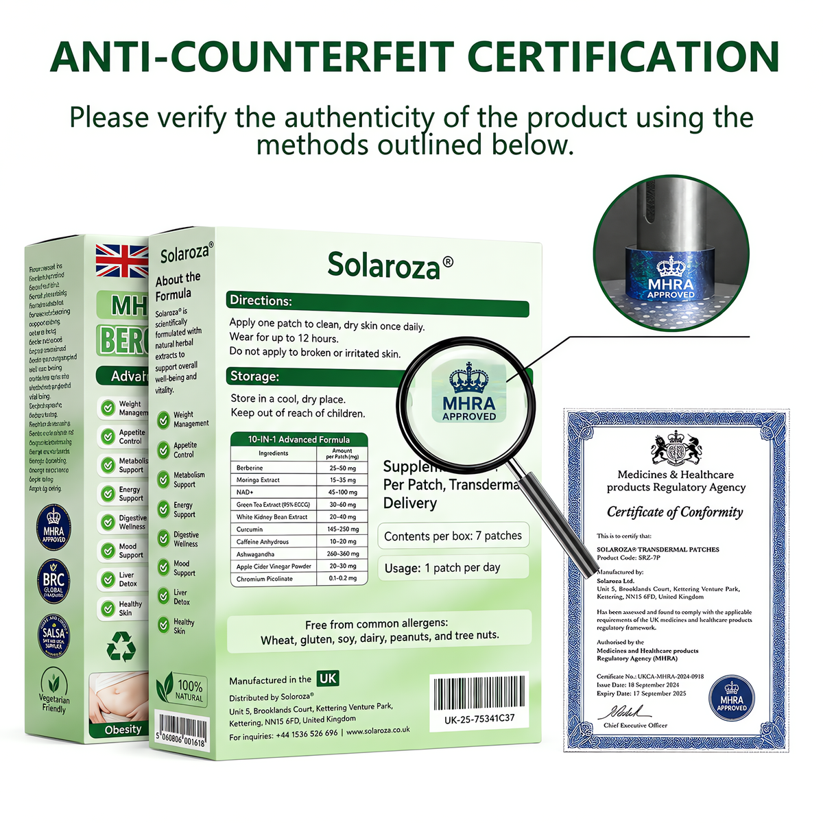 ✅Official Store | 🏆 Solaroza® Moringa & Berberine 15-IN-1 Advanced Nano Microneedle Patch (Once Daily, visible changes in 7 days) ✅ Obesity, Diabetes, Sleep Apnea, And Joint Issues